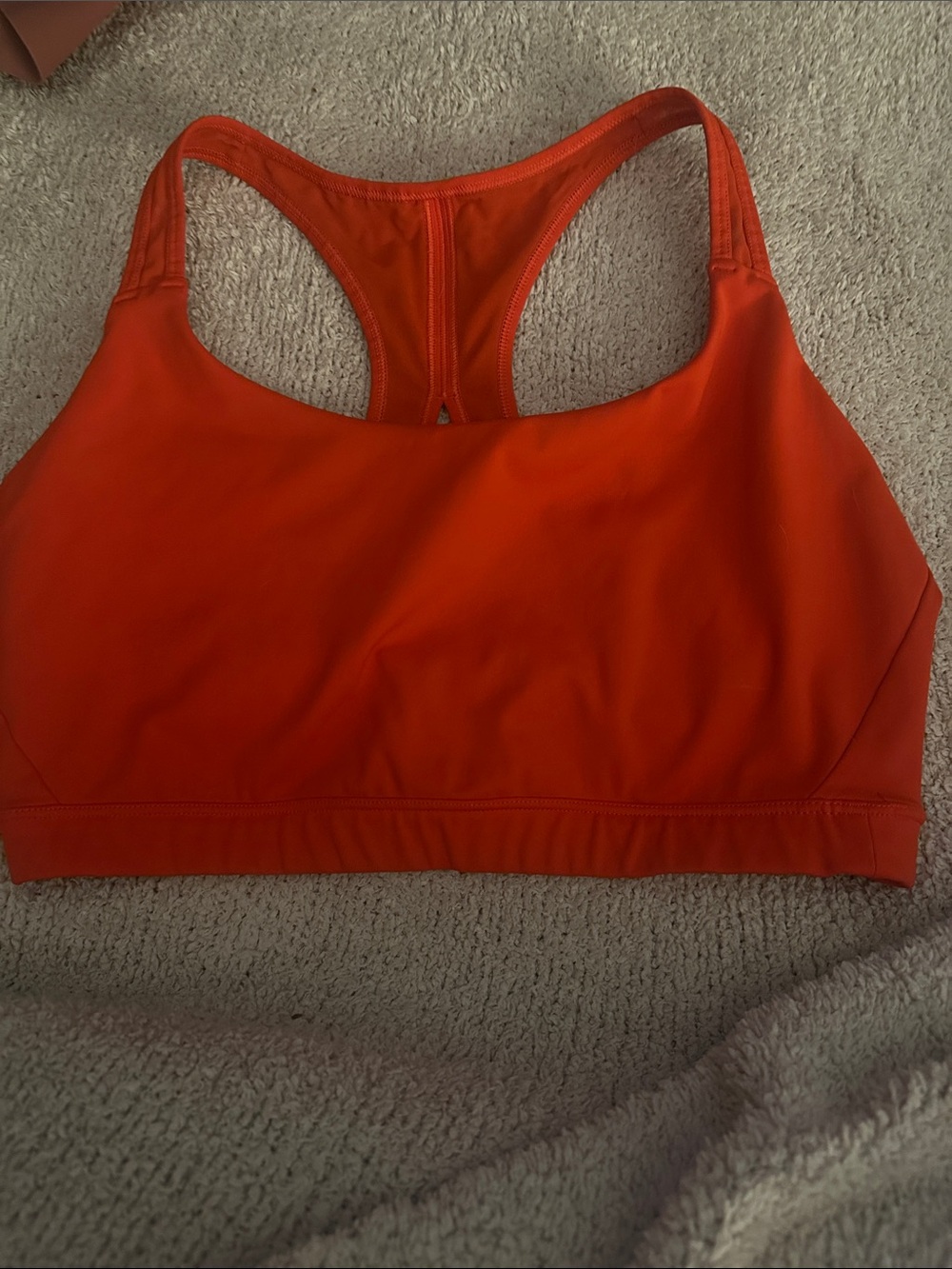 Athleta XL coral sports bra. EUC, no pads but can add.